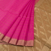 Pink Handloom Chanderi Saree 10055322