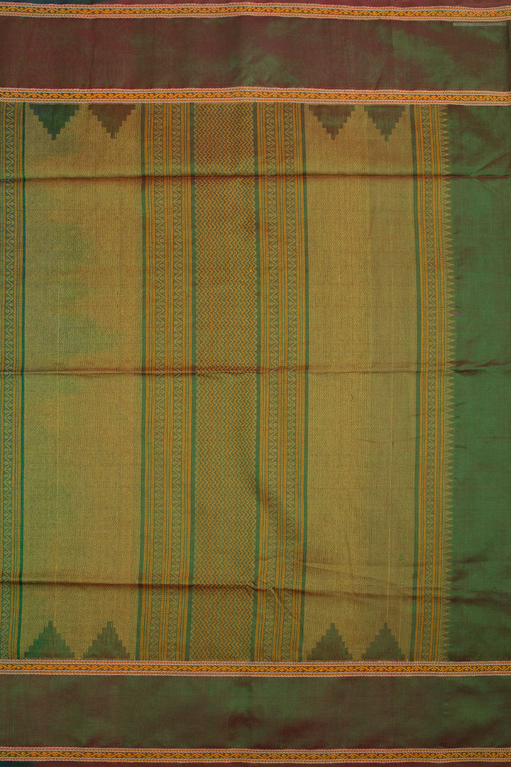 Green Handloom Kanchi Silk Cotton Saree 10061807