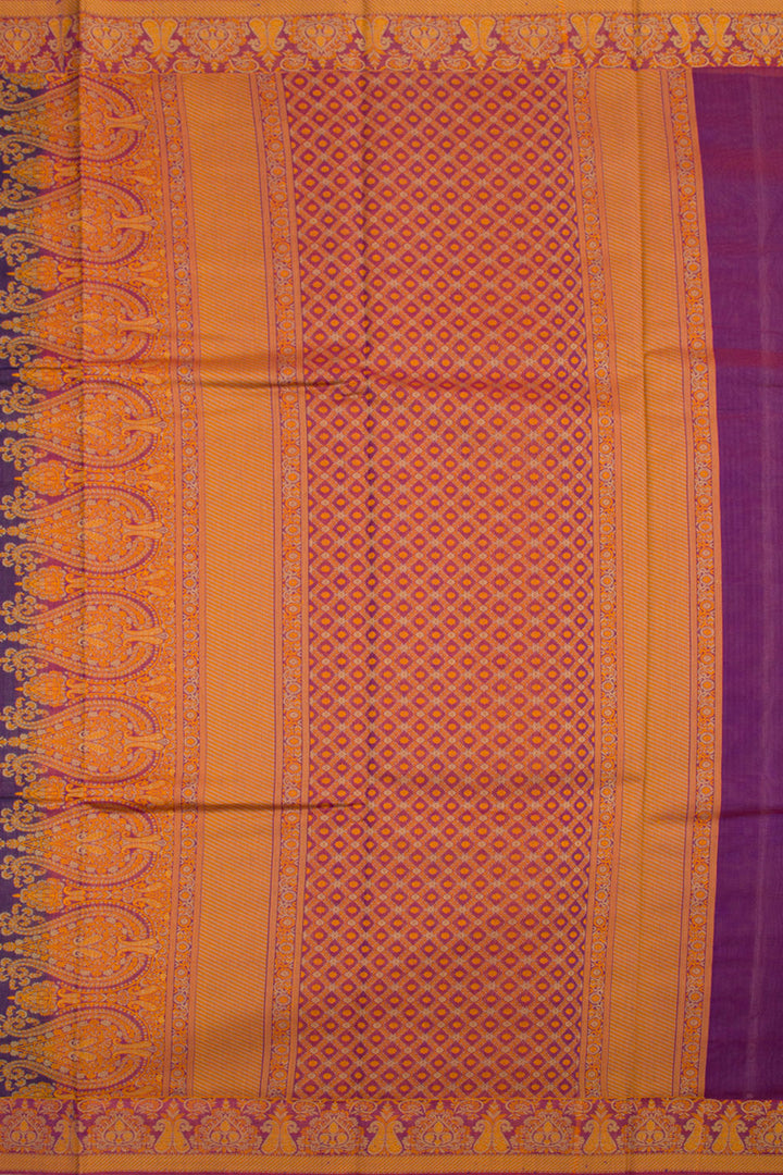 Blue Handloom Kanchi Silk Cotton Saree  10061822