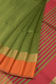 Handloom Maheshwari Silk Cotton Saree 10058812