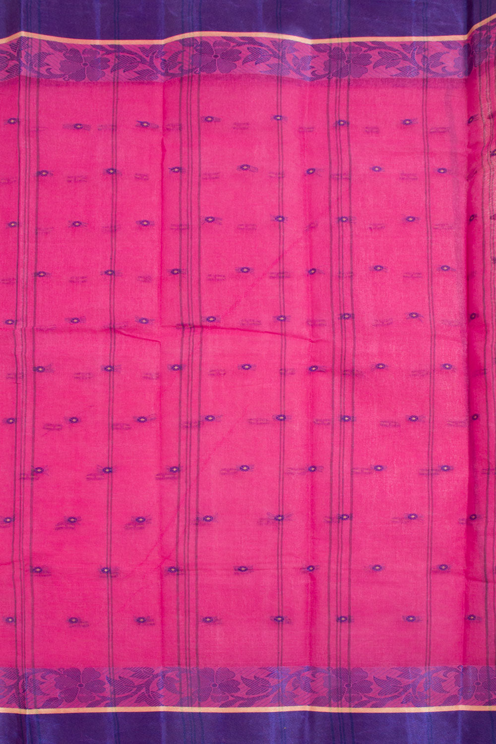 Pink Bengal Tant Cotton Saree 10058872