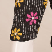 Kantha Embroidered Cotton Blouse 10059250