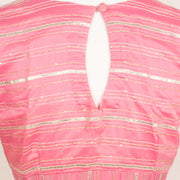 Pink Gotapatti Embroidered Chanderi Blouse 10059331