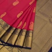 Handloom Pure Zari Korvai Kanjivaram Silk Saree 10056117