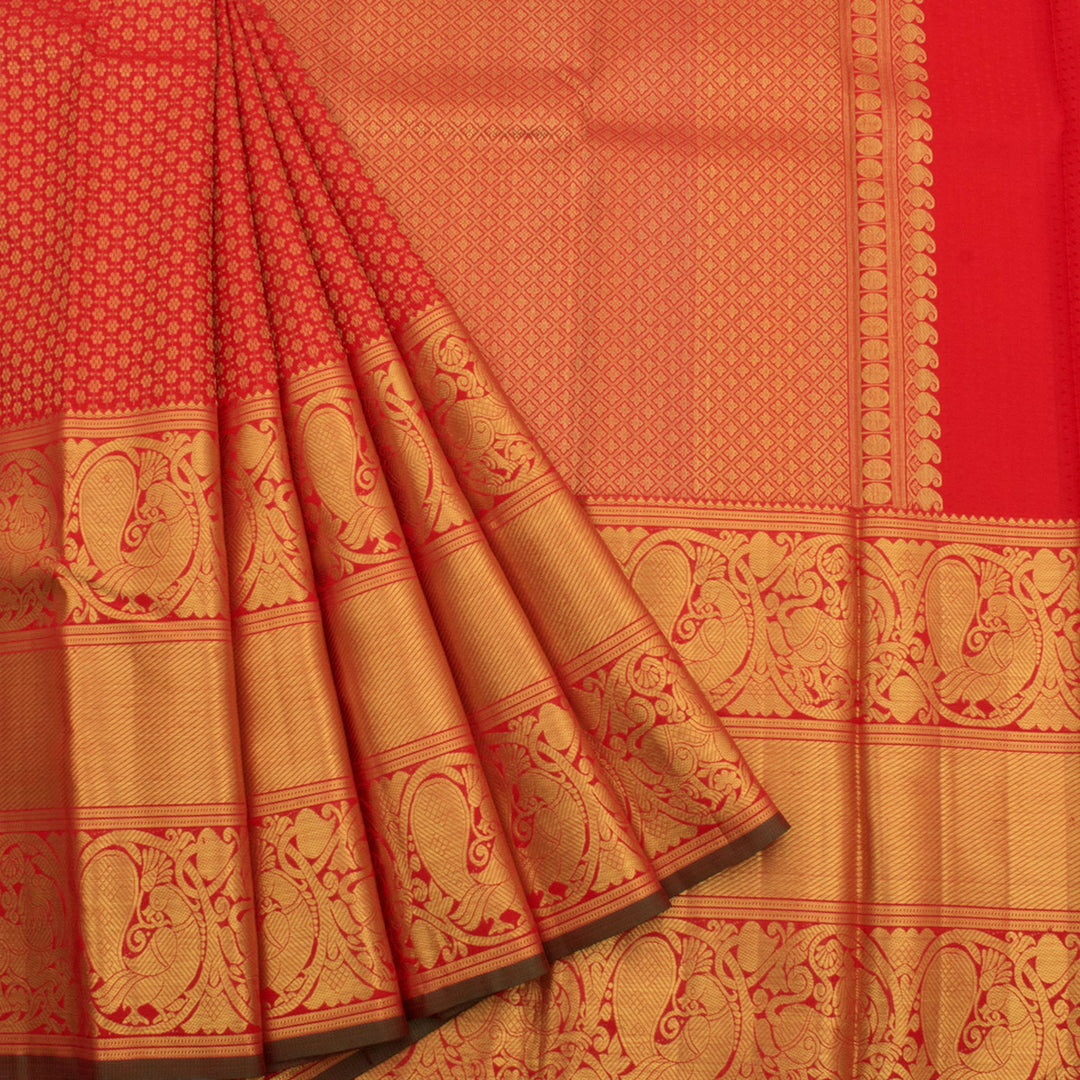 Handloom Pure Zari Bridal Jacquard Kanjivaram Silk Saree 10056121
