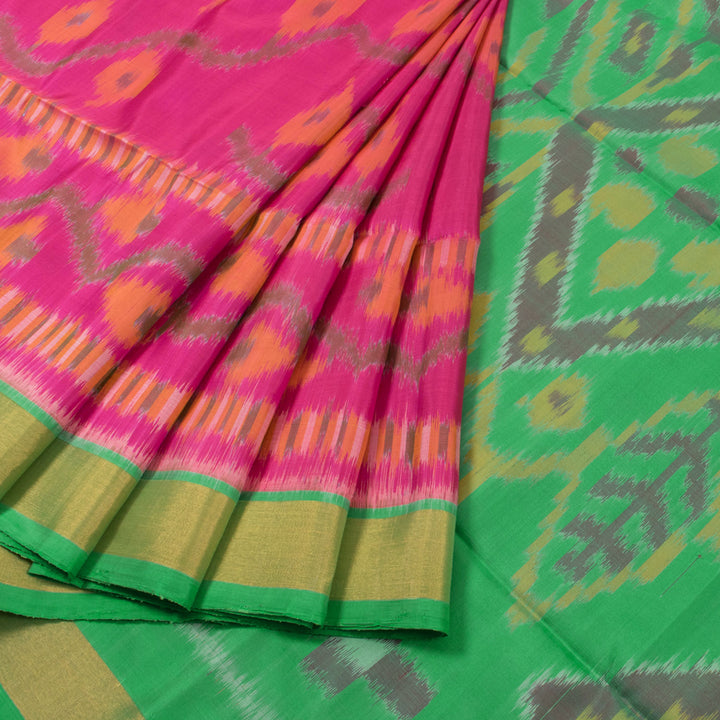 Handloom Ikat Kanjivaram Soft Silk Saree 10054576