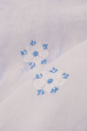 Chikankari Embroidered Cotton Anarkali Suit Material 10057956