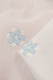 Chikankari Embroidered Cotton Anarkali Suit Material 10057958