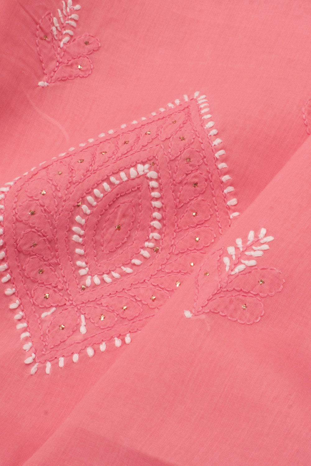 Chikankari Embroidered Cotton Salwar Suit Material 10057979