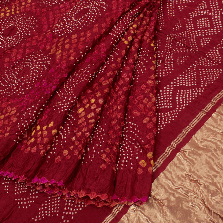 Kanjivaram Pure Silk Bandhani Saree 10057374