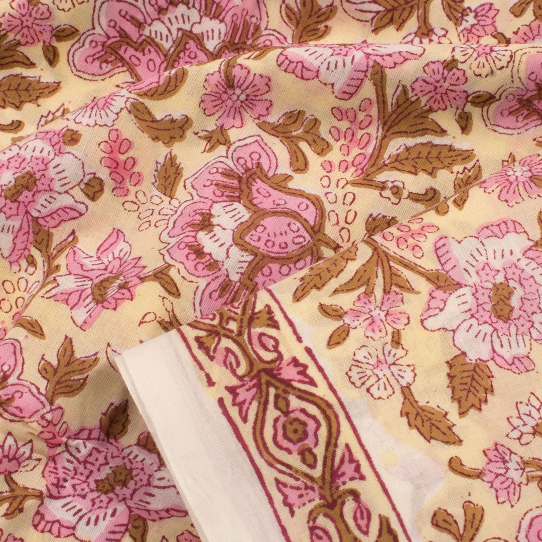 Hand Block Printed Cotton Salwar Suit Material 10056170