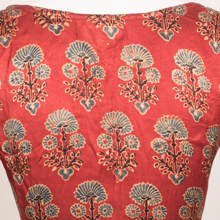 Ajrakh Printed Modal Silk Blouse 10058988
