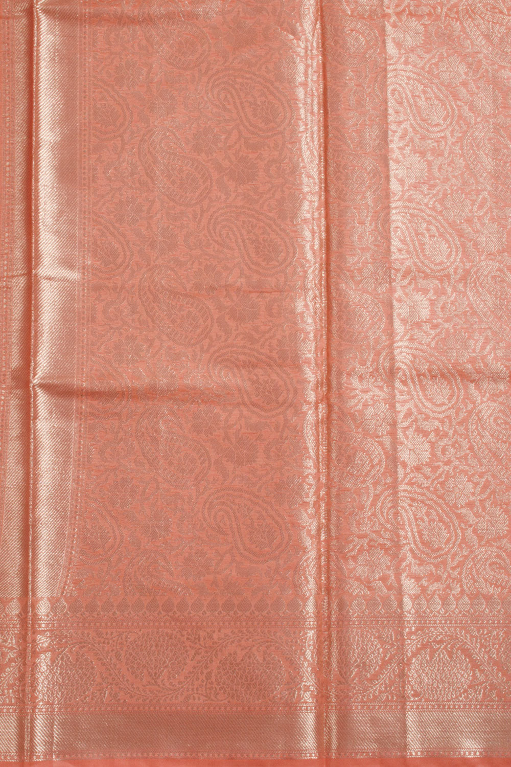 Peach Handloom Banarasi Cotton Saree 10060611