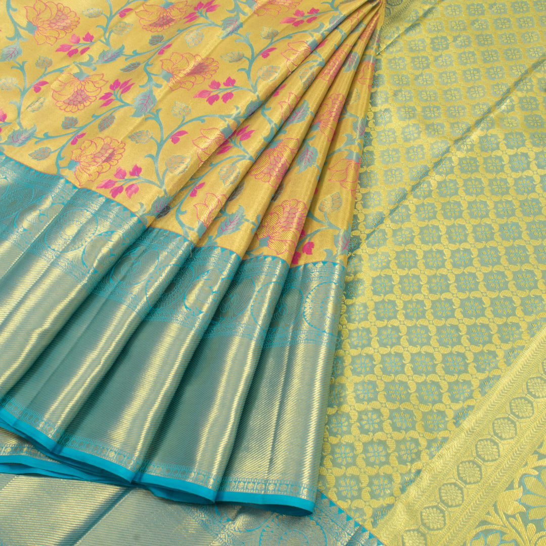 Pure Tissue Silk Bridal Jacquard Kanjivaram Saree 10056616