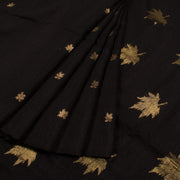 Black Handloom Bengal Jamdani Matka Silk Saree 10056362