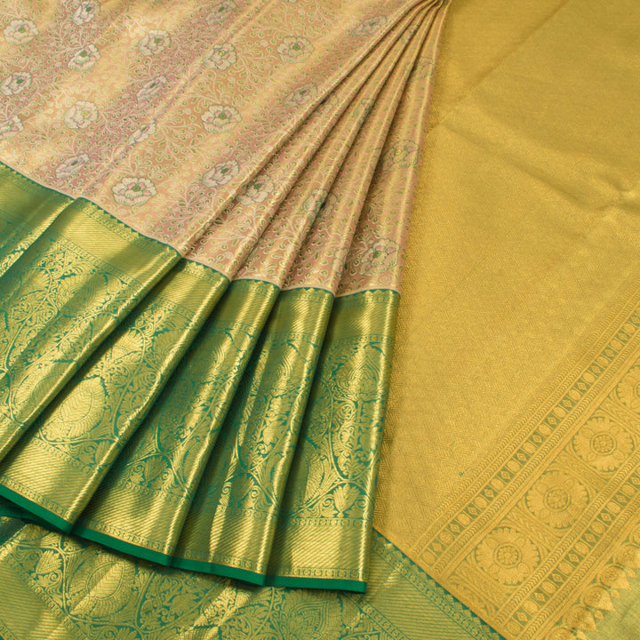 Pure Tissue Silk Bridal Jacquard Kanjivaram Saree 10056617