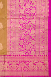 Mustard Yellow Handloom Banarasi Kadhwa Katan Silk Saree 10061142