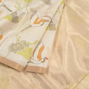 Printed Handloom Chanderi Silk Cotton Saree 10055918