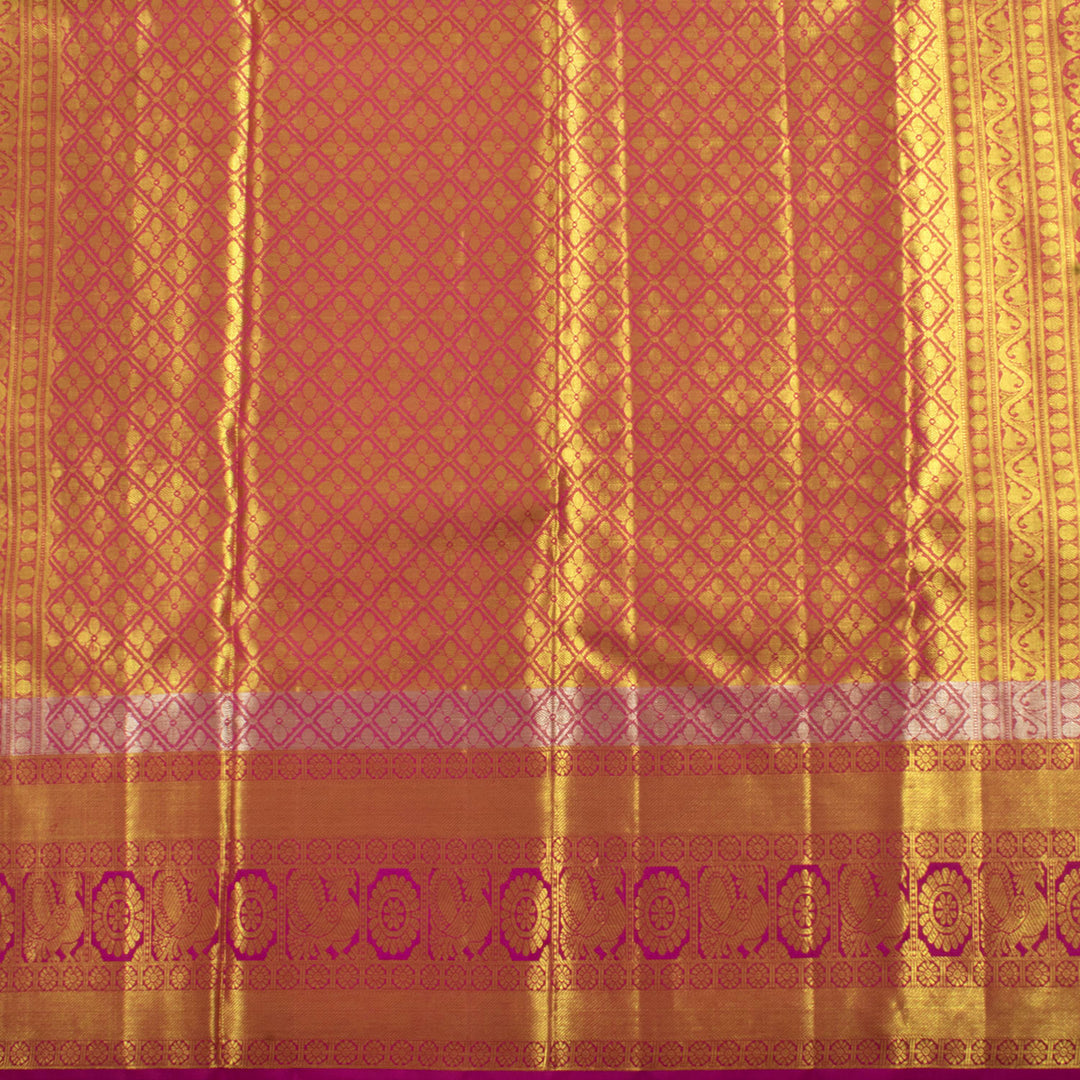 Handloom Pure Zari Bridal Jacquard Tissue Silk Kanjivaram Saree 10056053