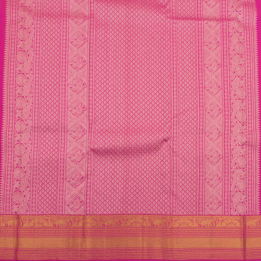 Handloom Pure Zari Jacquard Kanjivaram Silk Saree 10056066
