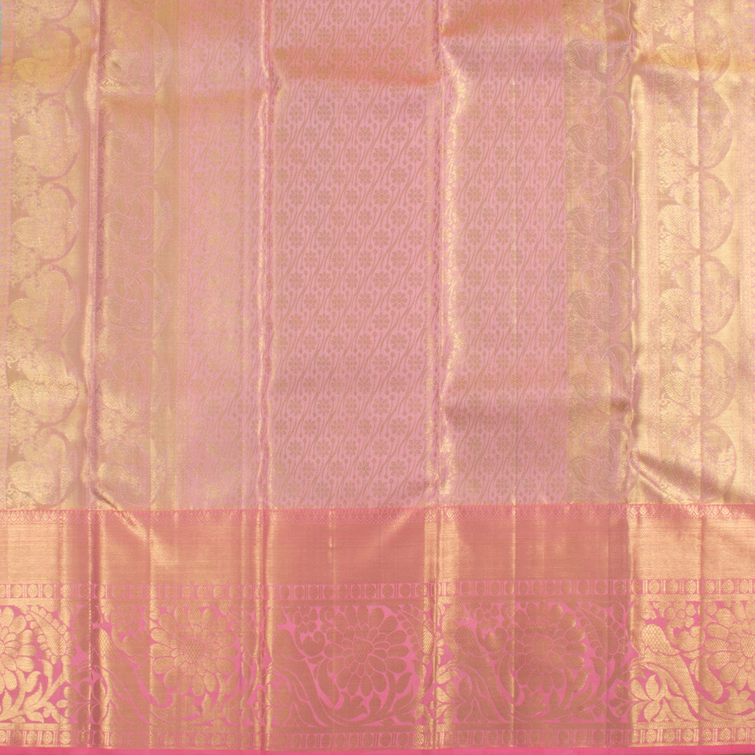Pure Tissue Silk Bridal Jacquard Korvai Kanjivaram  Saree 10056418