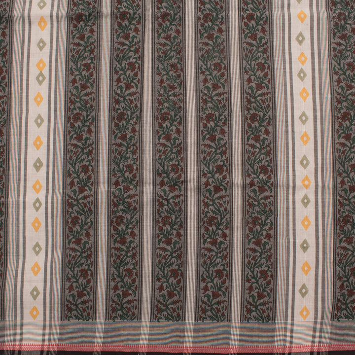 Hand Block Printed Mangalgiri Cotton Saree 10056931