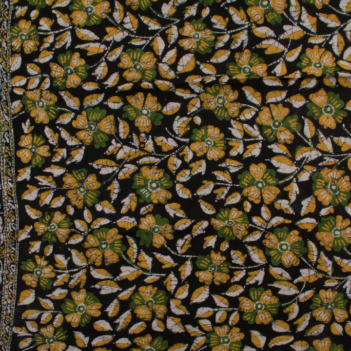 Batik Printed Cotton Saree 10057248