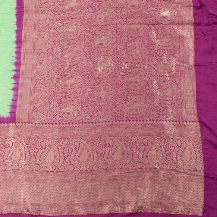 Kanjivaram Pure Silk Bandhani Saree 10057383