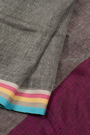 Handloom Bhagalpur Linen Saree 10057611