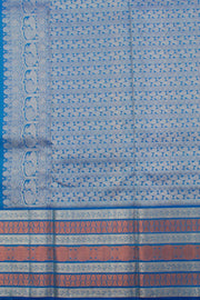 Ananda Blue Handloom Pure Zari Kanjivaram Silk Saree 10057681