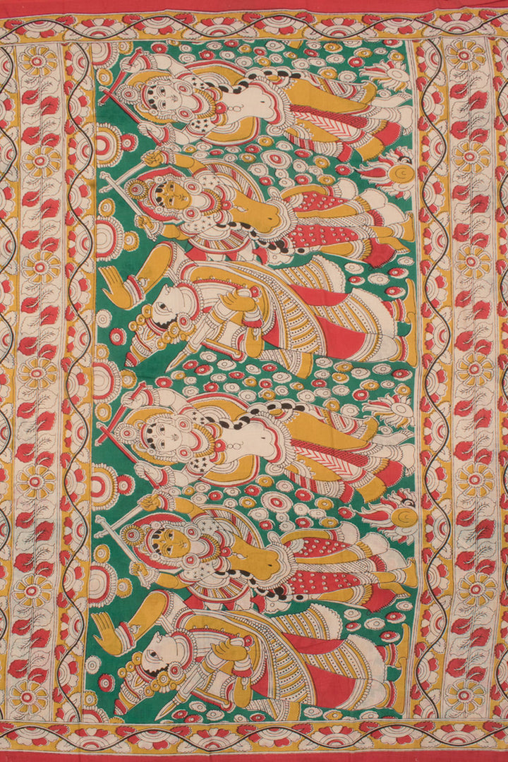 Printed Kalamkari Cotton Saree 10057753