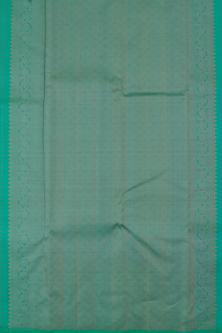 Handloom Pure Zari Borderless Threadwork Kanjivaram Silk Saree 10058353