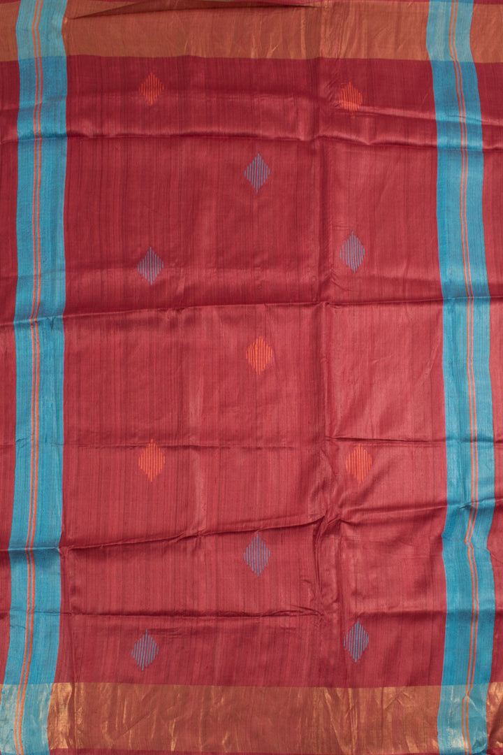 Handcrafted Bhagalpur Tussar Silk Saree 10058887