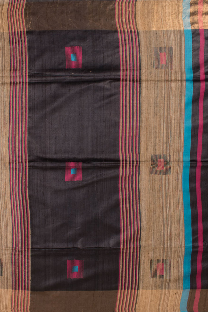 Handcrafted Bhagalpur Tussar Silk Saree 10058913