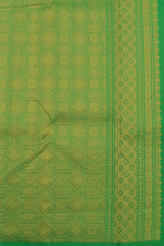 Magenta Pure Zari Borderless Kanjivaram Silk Saree 10059193