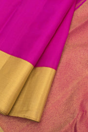 Magenta Pure Zari Korvai Kanjivaram Saree 10059204