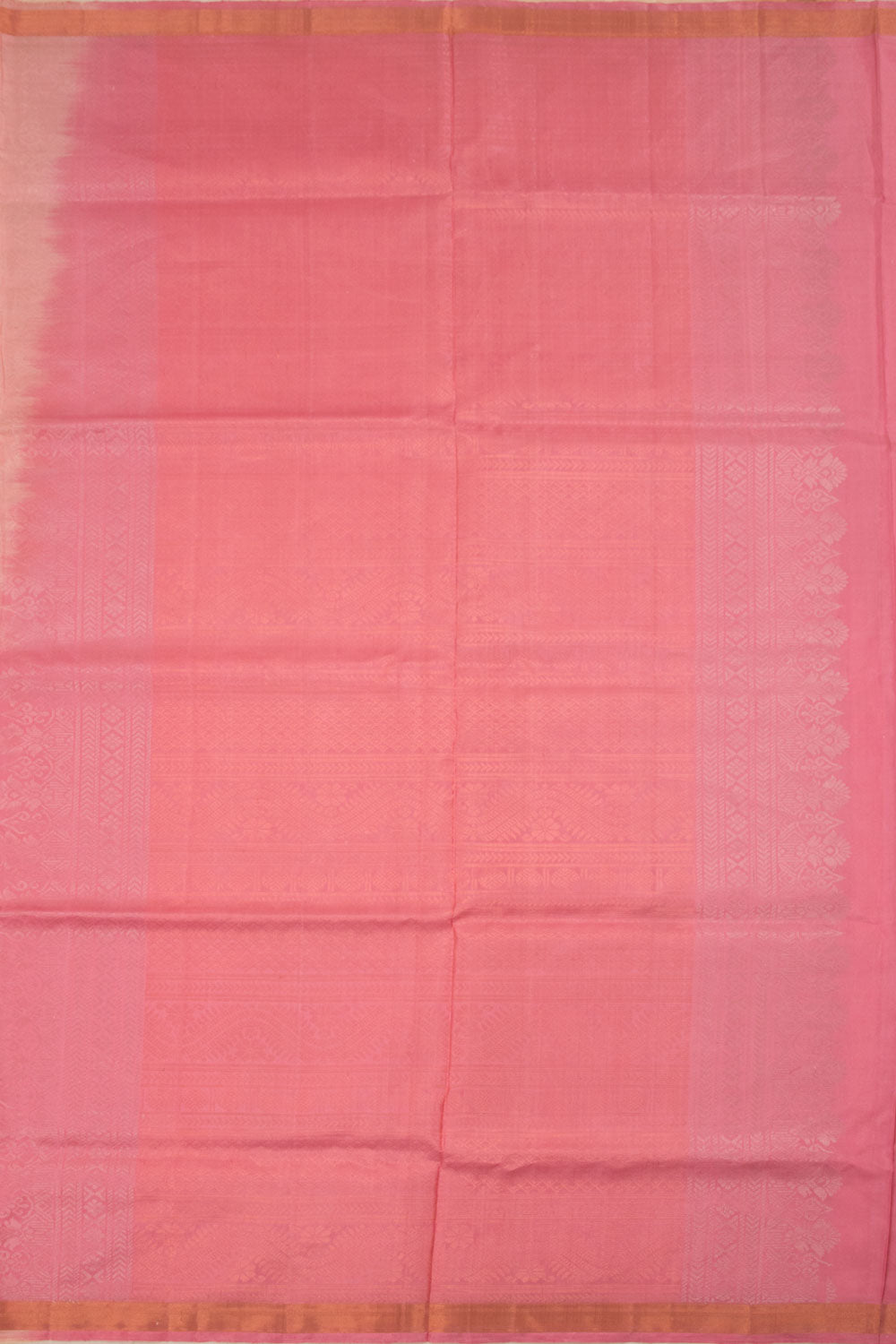 Pastel Peach Kanjivaram Soft Silk Saree 10059875