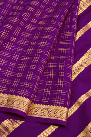 Violet Mysore Crepe Silk Saree 10061630