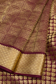 Brown Mysore Crepe Silk Saree 10061647