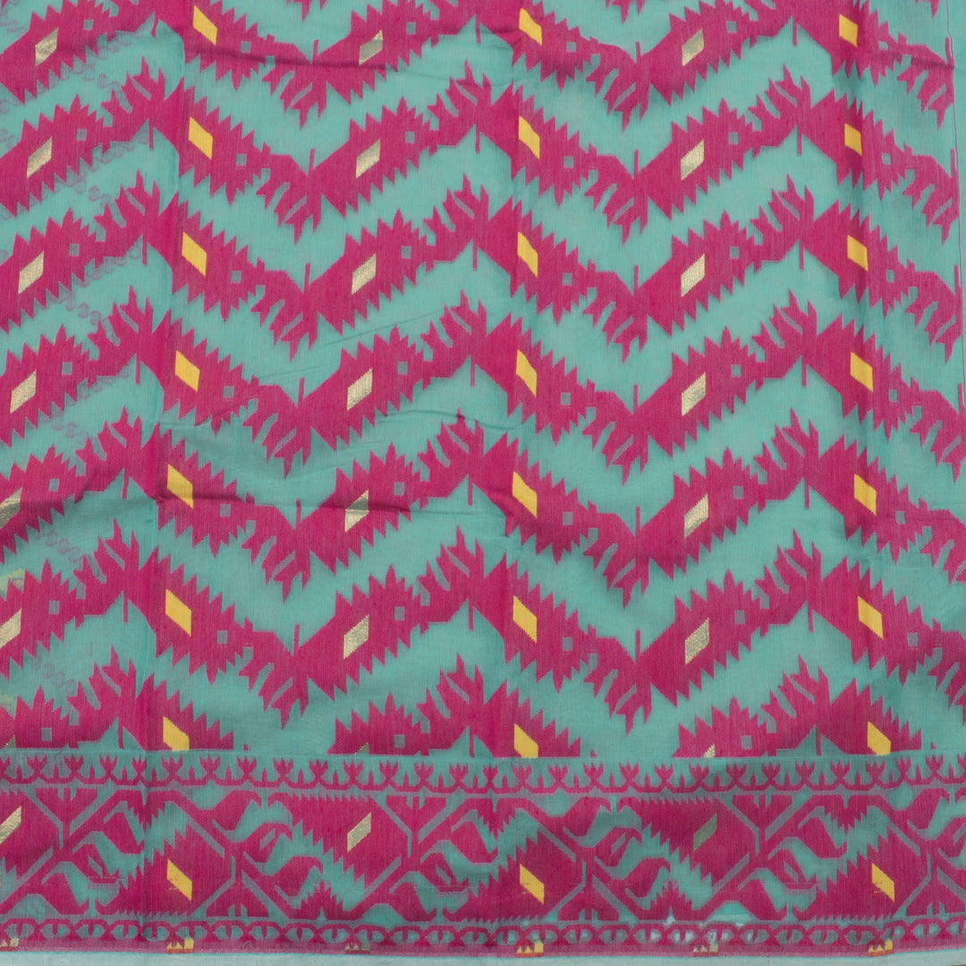 Handloom Jamdani Style Cotton Saree 10054705