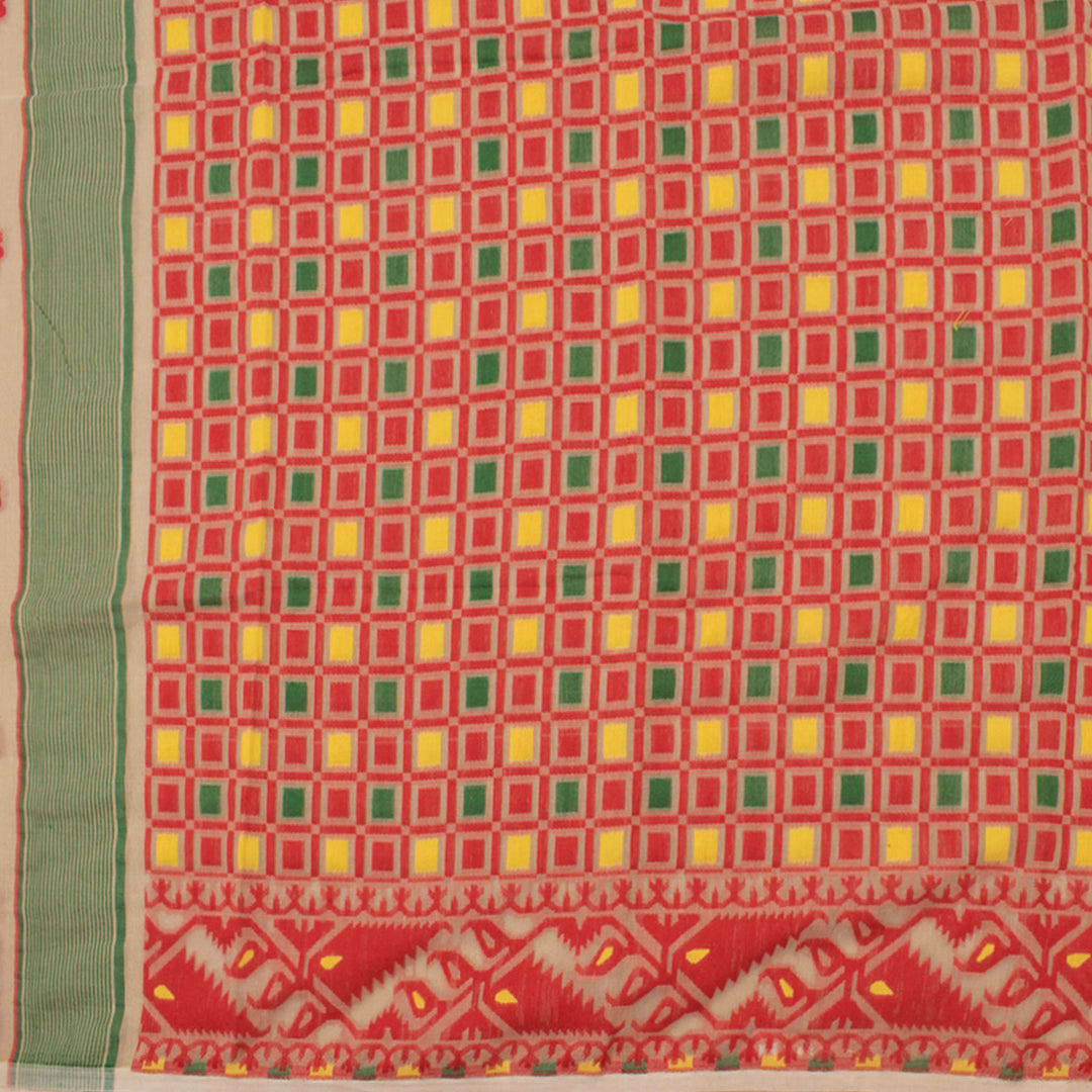 Handloom Jamdani Style Cotton Saree 10054730