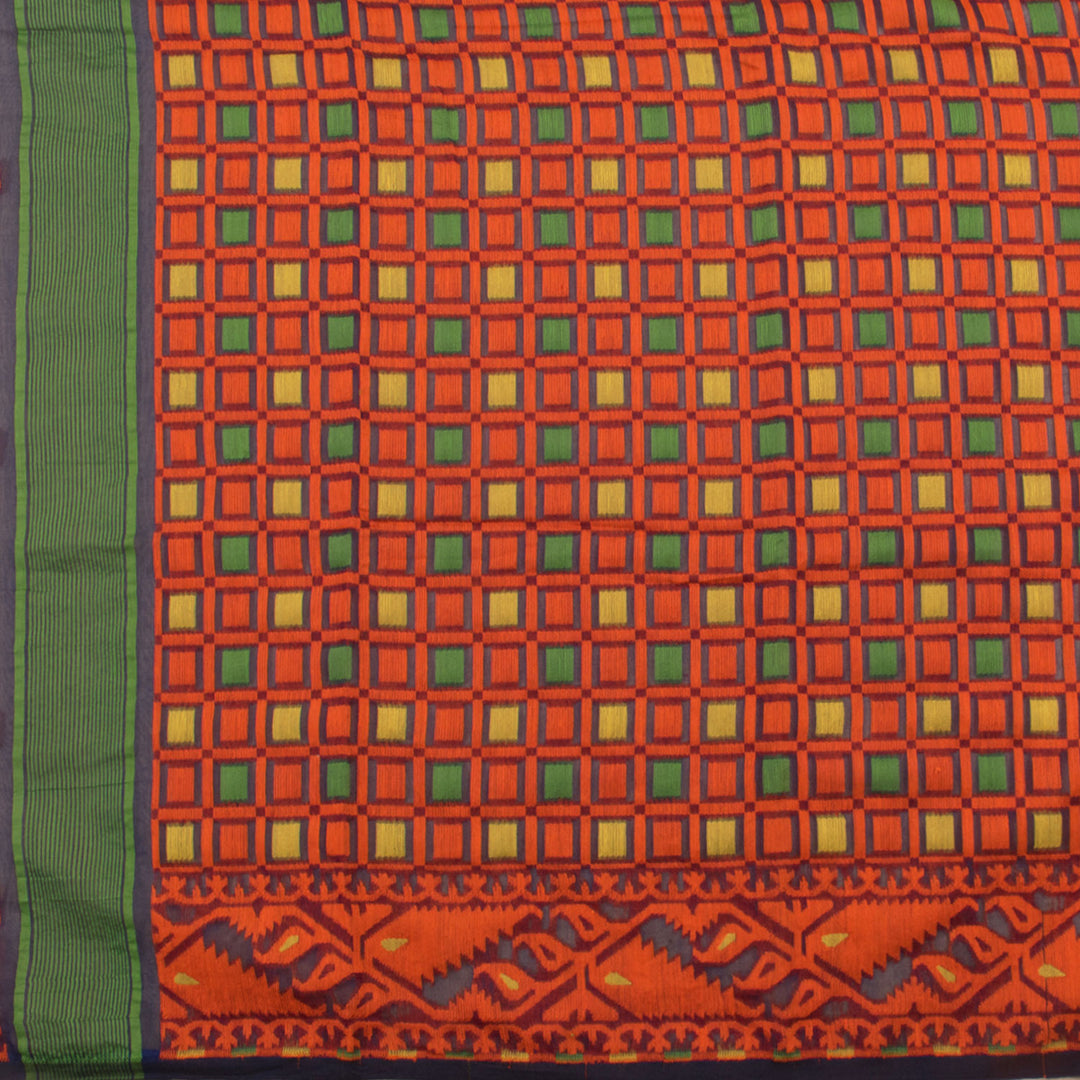 Handloom Jamdani Style Cotton Saree 10054732
