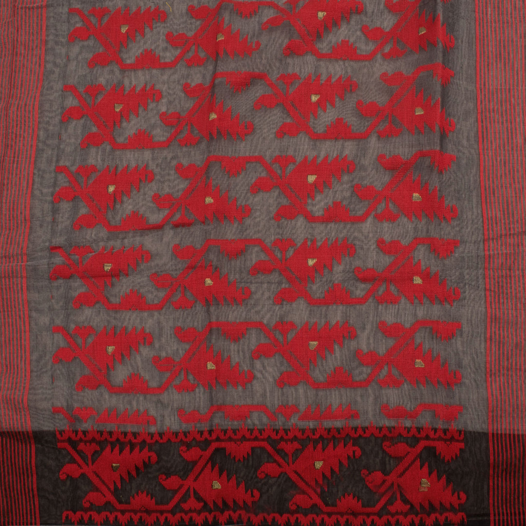 Handloom Dhakai Style Cotton Saree 10056988