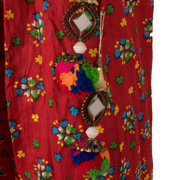 Printed Kalidar Cotton Skirt 10055168