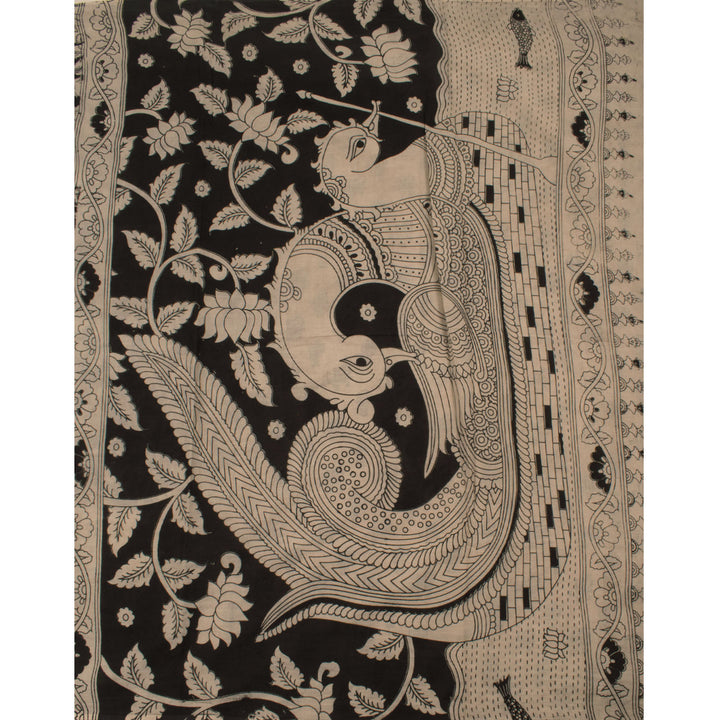 Handcrafted Printed Kalamkari Cotton Saree 10054753
