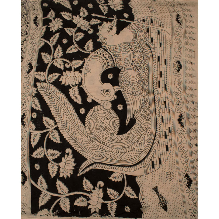 Handcrafted Printed Kalamkari Cotton Saree 10054754