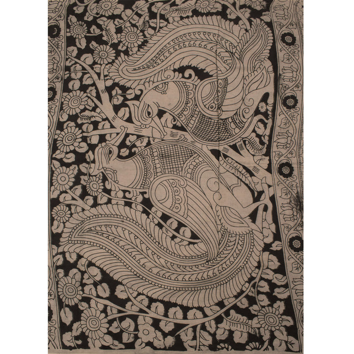 Handcrafted Printed Kalamkari Cotton Saree 10054757