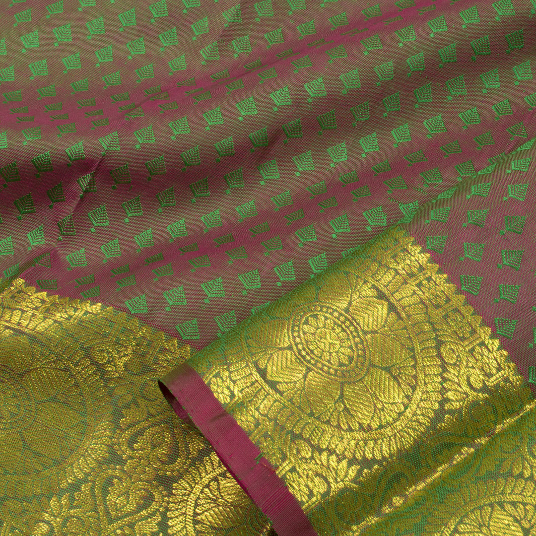 1 Year Size Pure Zari Kanchipuram Pattu Pavadai Material 10054631