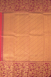 Maandhulir Pachai Green Pure Zari Korvai Kanjivaram Silk Saree 10060019