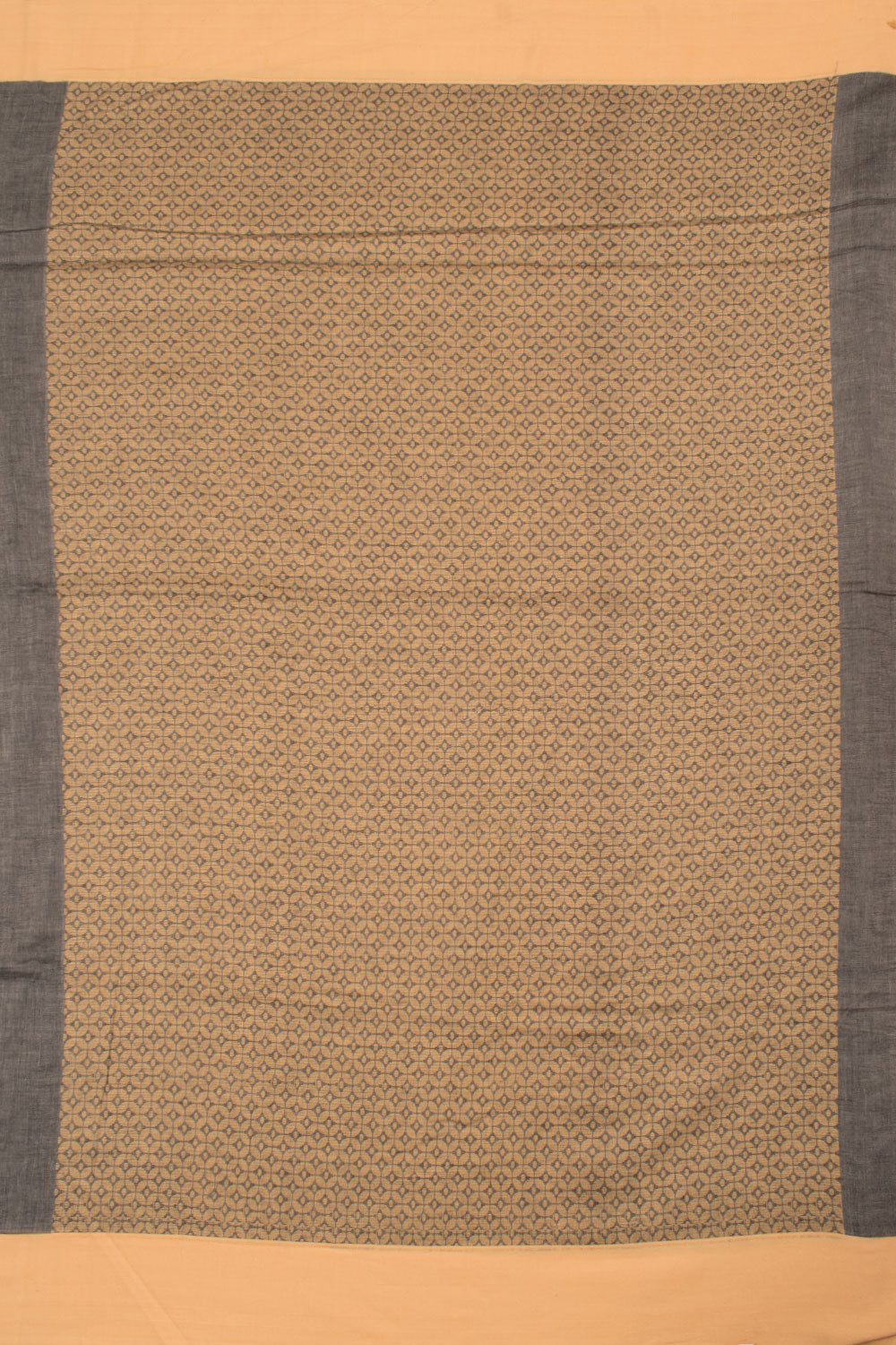 Elephant Grey Bengal Cotton Saree 10059321